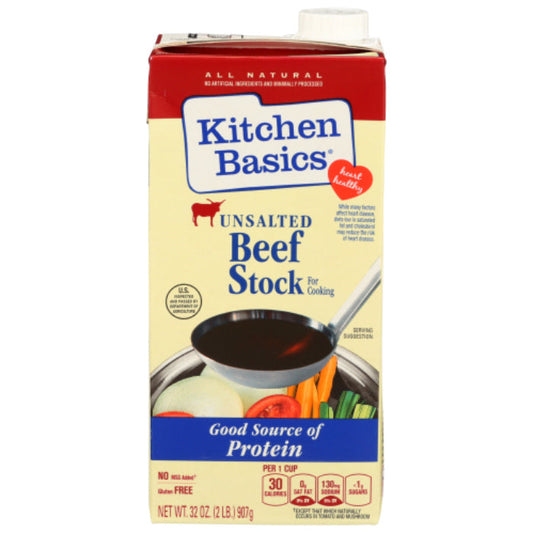 KITCHEN BASICS - STOCK BEEF UNSLTD GF 32 OZ - Pack of 12