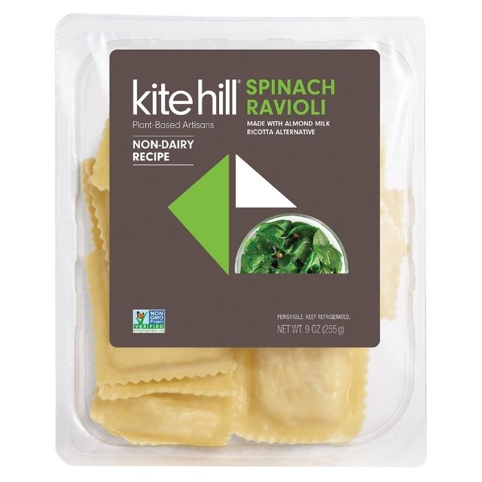 Kite Hill - Almond Milk Ricotta Ravioli Spinach, 9oz - front