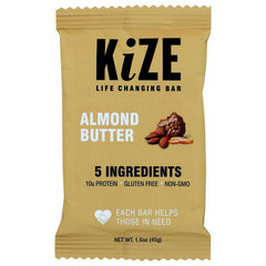 Kize - Life Changing Bars Almond Butter, 1.6 oz