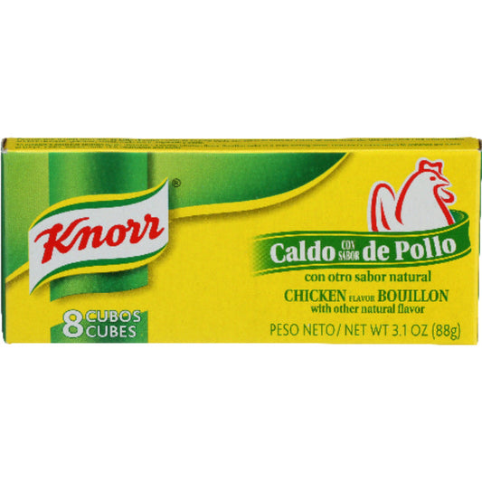 KNORR - BOUILLON CUBE HSP CHKN 8CT 3.1 OZ - Pack of 24