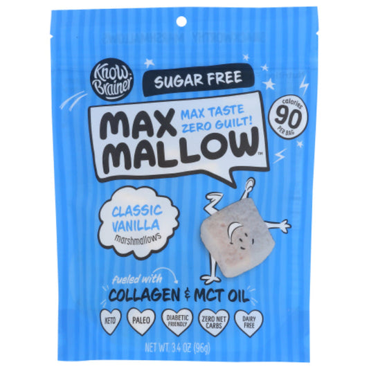 Know Brainer Foods Marshmallows Classic Vanilla, 96 Gm - Pack of 6