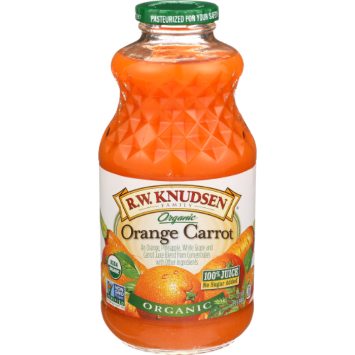 Knudsen - Organic Carrot Orange, 32 Fl. Oz | Pack of 6