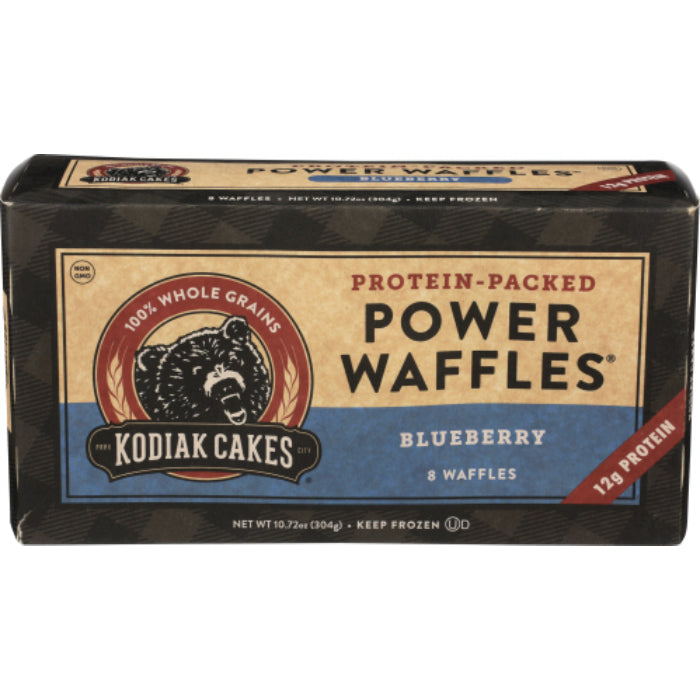 KODIAK - WAFFLE PWR BLUEBERRY FRZ 10.72 OZ - Pack of 8