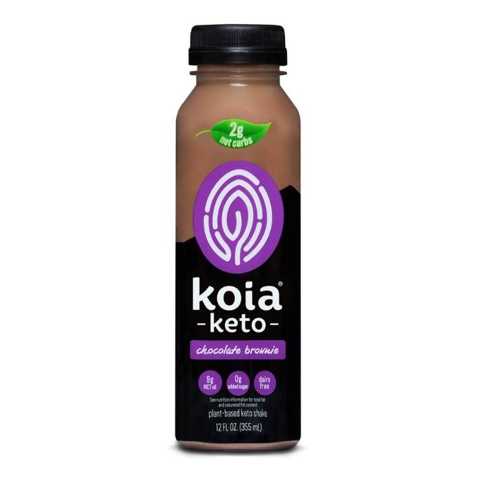 Koia - Chocolate Brownie Keto Shake, 12oz - front