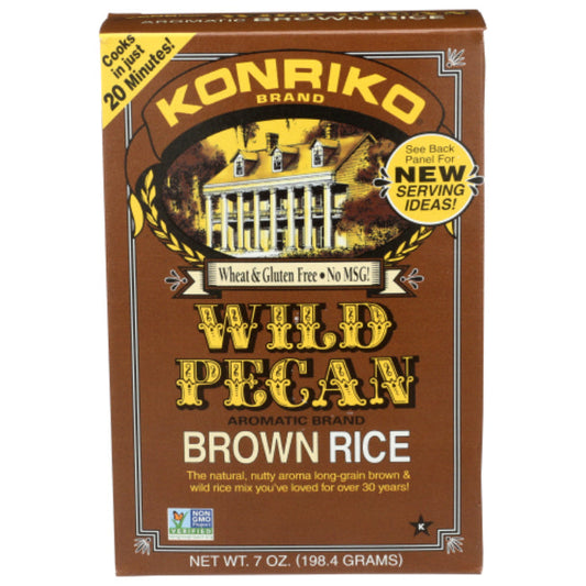 KONRIKO - RICE WILD PECAN 7 OZ - Pack of 6