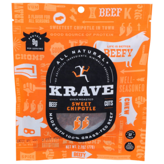 KRAVE - JERKY BEEF SWT CHPTLE 2.7 OZ - Pack of 8