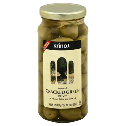 KRINOS - OLIVE CRCKD GRN 16 OZ - Pack of 6