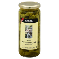 KRINOS - PEPPERONCINI 16 OZ - Pack of 6