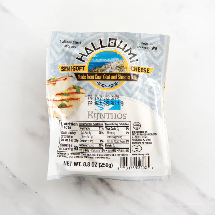 KYNTHOS - CHEESE HALLOUMI 8.8 OZ - Pack of 12