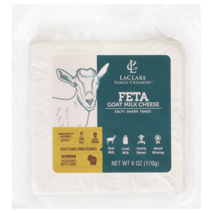 Laclare Farms - Feta Goat Milk Cheese, 6 Oz - Pack of 12