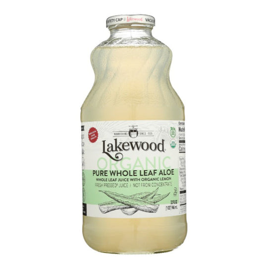 LAKEWOOD JUICE ALOE VERA LEAF 32 FO - Pack of 6