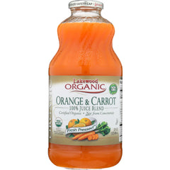 Lakewood - Organic Orange & Carrot Juice, 32 Oz - Pack of 6