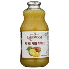 Lakewood - Organic Pure Pineapple Juice, 32 Oz - Pack of 6