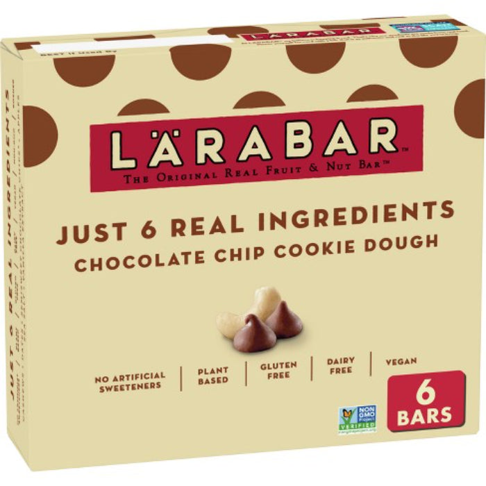 Larabar - Chocolate Chip Cookie Dough Protein Bar, 9.6 Oz | Pack of 8