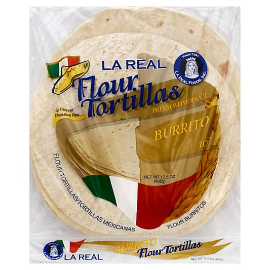 La Real - Flour Tortillas 10 IN 20 Oz - Pack of 12