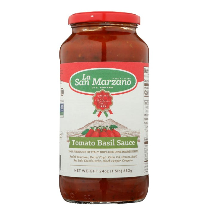 LA SAN MARZANO SAUCE TOMATO BASIL 24 FO - Pack of 6