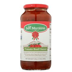 LA SAN MARZANO SAUCE TOMATO BASIL 24 FO - Pack of 6