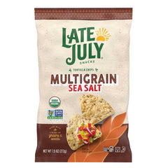 Late July - Organic Multigrain Sea Salt Chips, 7.5 Oz - Pack of 12