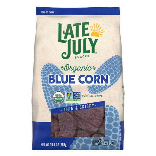 Late July - Organic Blue Corn Chips, 10.1 Oz - Pack of 9