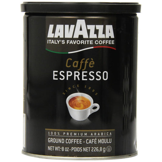 LAVAZZA COFFEE GRND ESPRESSO CAN 8 OZ - Pack of 6