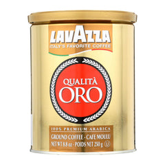 Lavazza Coffee - Ground Qualità Oro Can, 8.8oz - Pack of 6