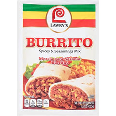 Lawry's - Burrito Spices & Seasoning Mix, 1.5 Oz - Pack of 12