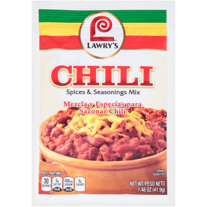 Lawry's - Chili Seasoning Mix, 1.48 Oz - Pack of 12