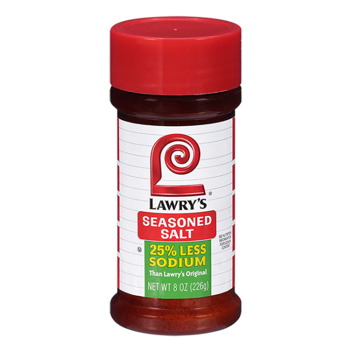 LAWRYS SEASONED SALT LESS SODIUM 8 OZ - Pack of 12