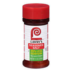 LAWRYS SEASONED SALT LESS SODIUM 8 OZ - Pack of 12