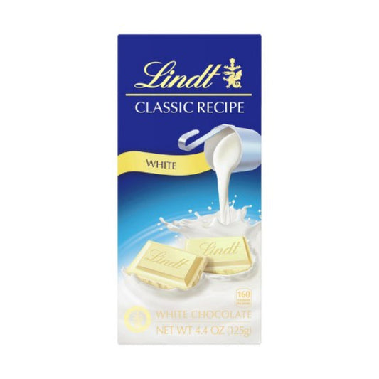 Lindt - White Chocolate Bar White Chocolate, 4.4 Oz | Pack of 12