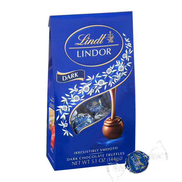 LINDT TRUFFLE BAG DARK CHOC 12PC 5.1 OZ - Pack of 6