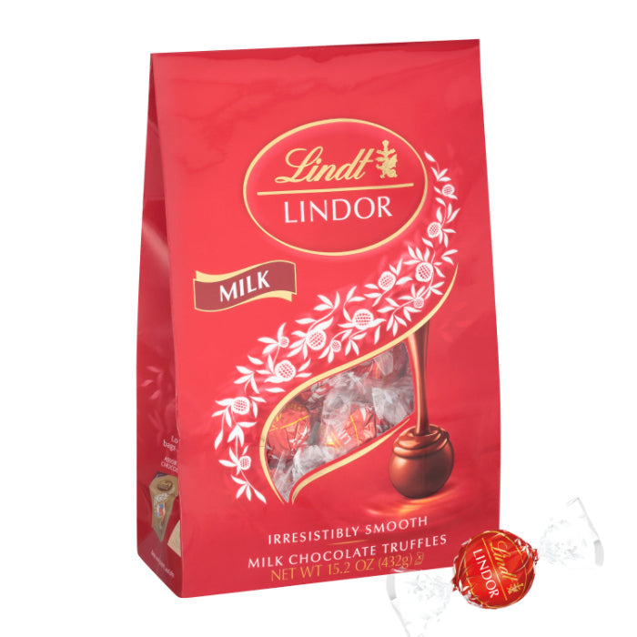 Lindt - Lindor Milk Chocolate Truffles, 15.2oz | Pack of 6