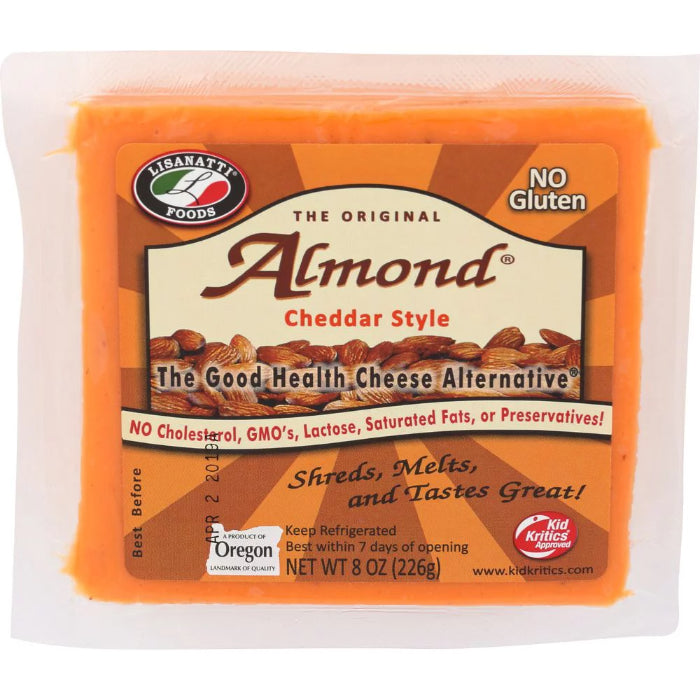 LISANATTI CHEESE SHRD CHDR ALMND 8 OZ - Pack of 12