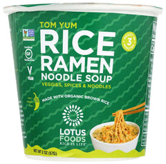 Lotus Foods - Organic Brown Rice Ramen Noodle Soup, 2 Oz - Pack of 6