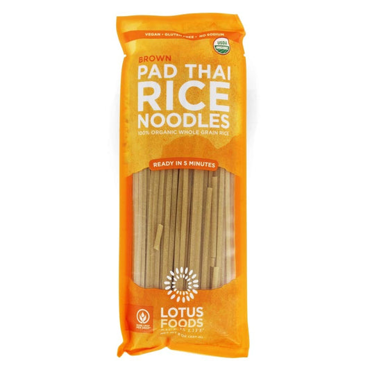 LOTUS FOODS PAD THAI NDLS ORG BRWN RC 8 OZ - Pack of 8