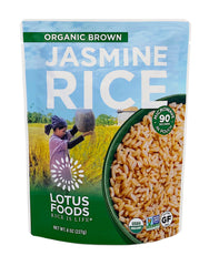 Lotus Foods - Organic Brown Jasmine Rice, 8 oz | Pack of 6