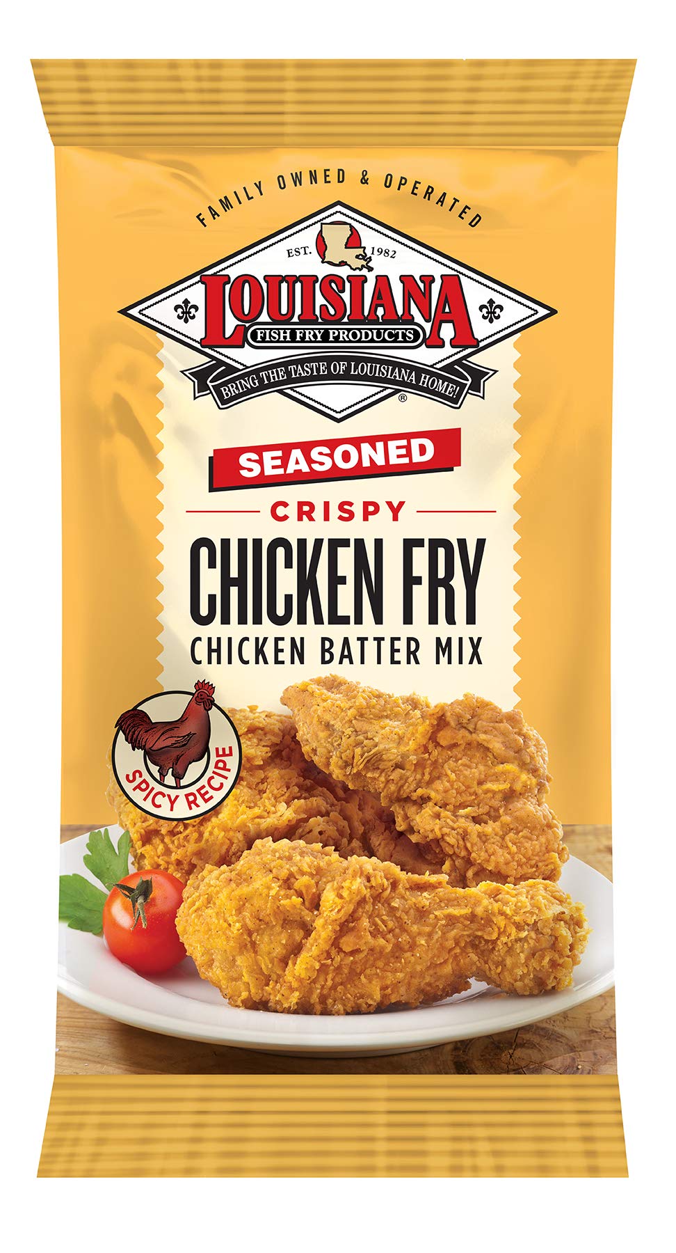 Louisiana Fish Fry - Crispy Chicken Fry Mix, 9 Oz - Pack of 12