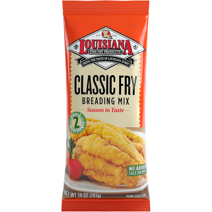 Louisiana Fish Fry - Classic Fry Breading Mix, 10 Oz - Pack of 12