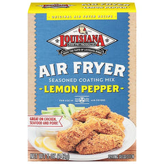 Louisiana Fish Fry - Air Fryer Lemon Pepper Coating Mix, 5 Oz - Pack of 6