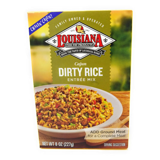 Louisiana Fish Fry - Cajun Dirty Rice Mix, 8 Oz - Pack of 6