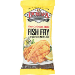 Louisiana Fish Fry - New Orleans Style Fish Fry Lemon breading Mix, 10 Oz - Pack of 12