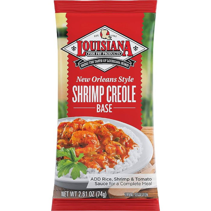 Louisiana Fish Fry - New Orleans Style Shrimp Creole Base, 2.61 Oz - Pack of 24