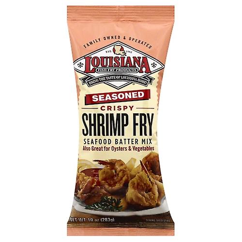 Louisiana Fish Fry - Shrimp Fry Seasoned Mix, 10 Oz - Pack of 12