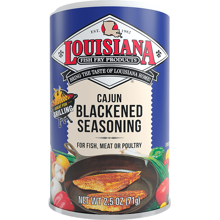 Louisiana Fish Fry - Cajun Blackened Seasoning, 2.5 Oz - Pack of 12