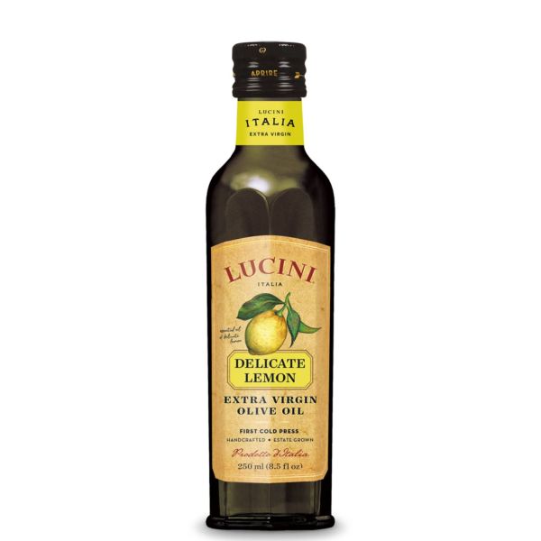 Lucini - Delicate Lemon Extra Virgin Olive Oil, 8.5 Oz - Pack of 6