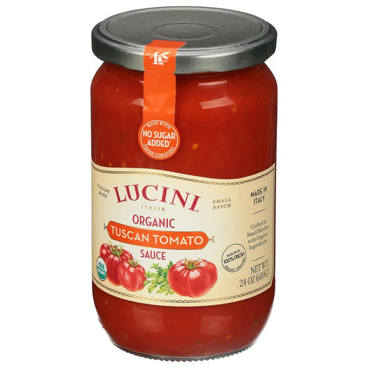 Lucini - Organic Tuscan Tomato Sauce, 24 Oz - Pack of 6