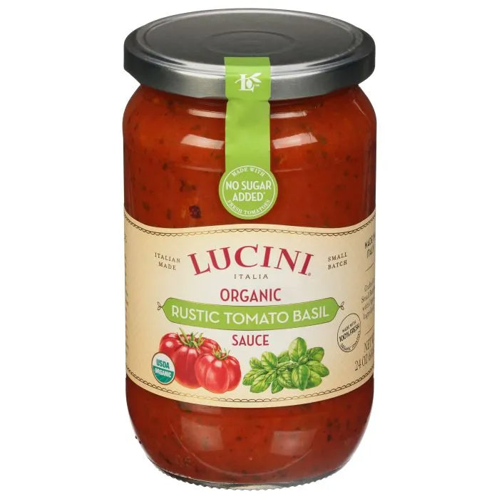 Lucini - Tomato Basil Pasta Sauce, 24 Oz - Pack of 6