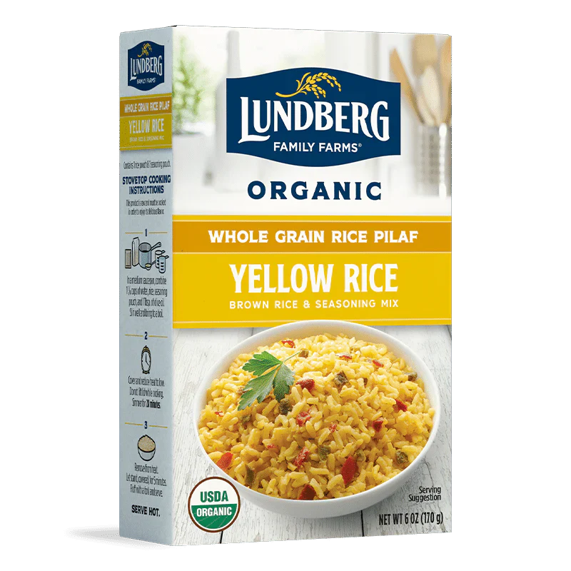 LUNDBERG MIX RICE WHLGRN YLLW ORG 6 OZ - Pack of 6