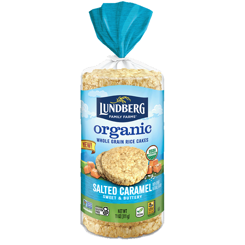 Lundberg - Organic Salted Caramel Rice Cakes, 11 Oz - Pack of 6