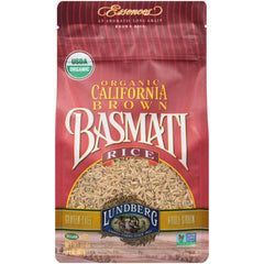 Lundberg - Organic Long Grain California Brown Basmati Rice, 32 Oz | Pack of 6